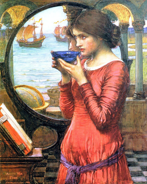 Jw_25_Destiny_1900_J.W.Waterhouse_sqs Poster Canvas Movie Film Print A0 A1 A2 A3