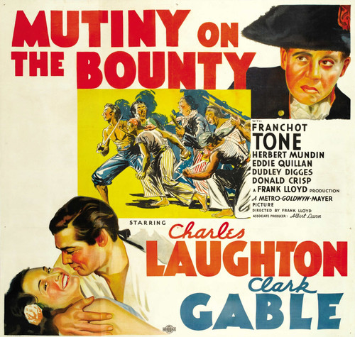 Mutiny on the Bounty (1935)_5 Poster Canvas Movie Film Print A0 A1 A2 A3 A4 A5 A