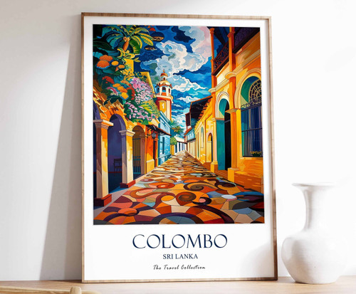 1_Colombo Print, Colombo Travel Poster, Middle East Travel Print, Islamic Decor,