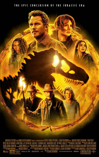 Jurassic World_ Dominion (2022)_6 Poster Canvas Movie Film Print A0 A1 A2 A3 A4