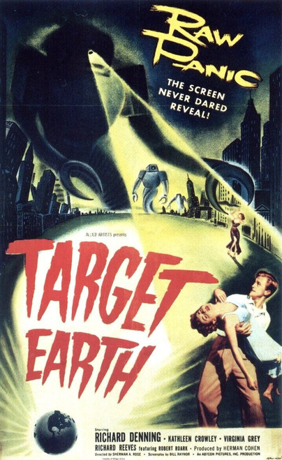 Target Earth (1954)_0 Poster Canvas Movie Film Print A0 A1 A2 A3 A4 A5 A6 Art Wa