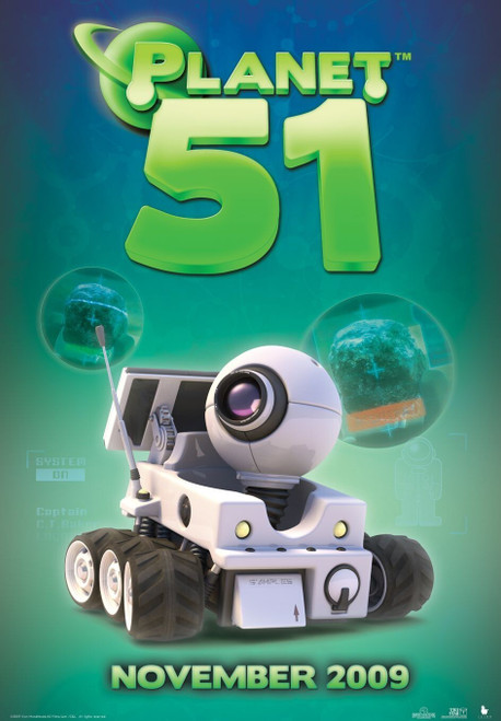 Planet 51 (2009)_7 Poster Canvas Movie Film Print A0 A1 A2 A3 A4 A5 A6 Art Wall