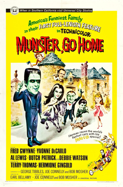 Munster, Go Home! (1966)_0 Poster Canvas Movie Film Print A0 A1 A2 A3 A4 A5 A6 A