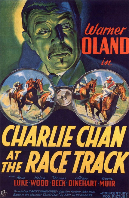 Charlie Chan at the Race Track (1936)_0 Movie Film Poster Canvas iconic design