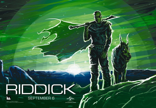 Riddick (2013)_5 Poster Canvas Movie Film Print A0 A1 A2 A3 A4 A5 A6 Art Wall De