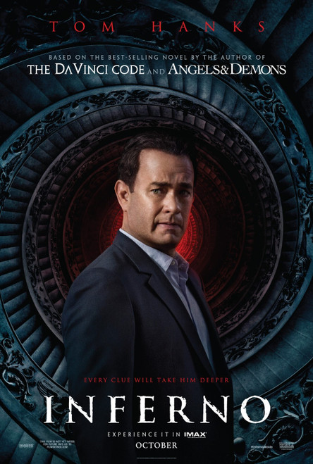 Inferno (2016)_2 Poster Canvas Movie Film Print A0 A1 A2 A3 A4 A5 A6 Art Wall De