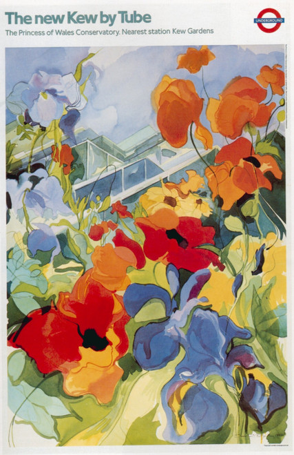 1987-Kew by Tube Art Gallery Poster Canvas Print Wall Decoration A0 A1 A2 A3 A4