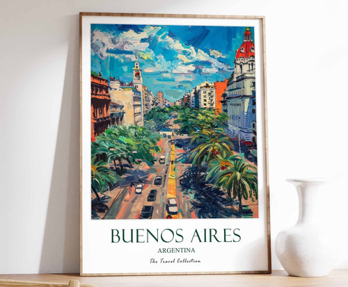 2_Buenos Aires Print, Buenos Aires Travel Poster, Latin Travel Print, Tropical D