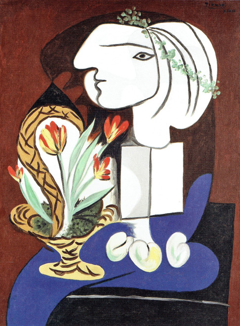 Pablo Picasso - Still Life with Tuips 2.03.1932 Poster Canvas Movie Film Print A