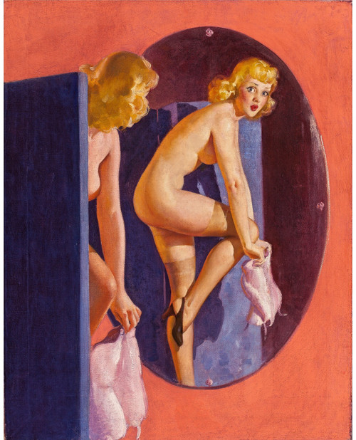 Gil Elvgren - Pinup Girl - Over Exposure 1941 Poster Canvas Movie Film Print A0