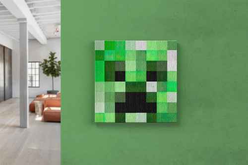 3. Minecraft Creeper Canvas Print Poster Canvas Movie Film Print A0 A1 A2 A3 A4