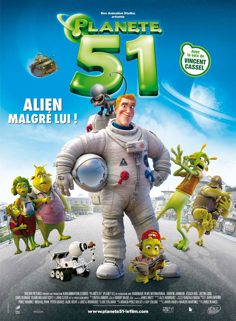 Planet 51 (2009)_15 Poster Canvas Movie Film Print A0 A1 A2 A3 A4 A5 A6 Art Wall