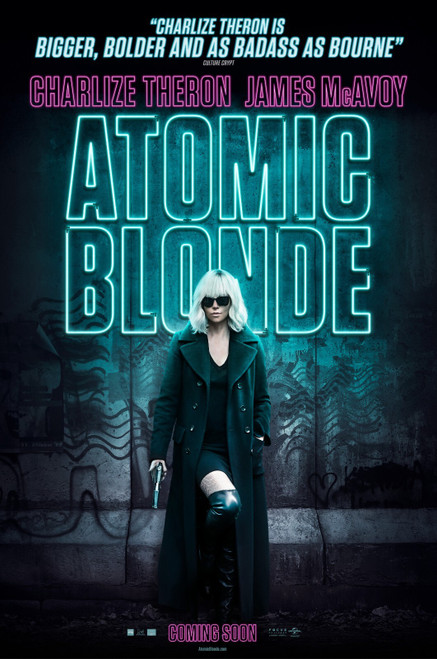 Atomic Blonde (2017)_4 Movie Film Poster Canvas iconic design