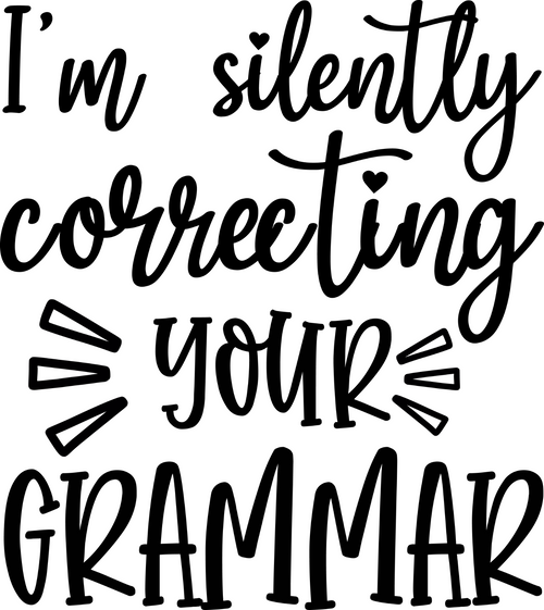 Im Silently Correcting Your Grammar (3) Poster Canvas Movie Film Print A0 A1 A2