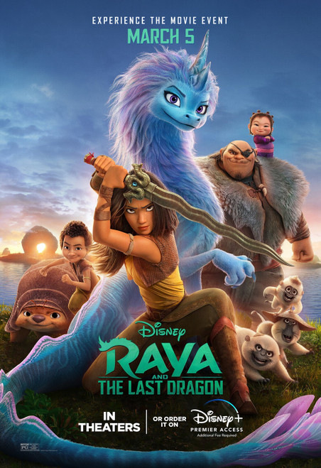 Raya and the Last Dragon (2021)_7 Poster Canvas Movie Film Print A0 A1 A2 A3 A4
