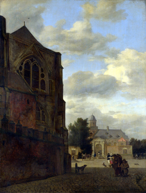 HEYDEN, Jan van der - An Imaginary View of Nijenrode Castle Poster Canvas Movie