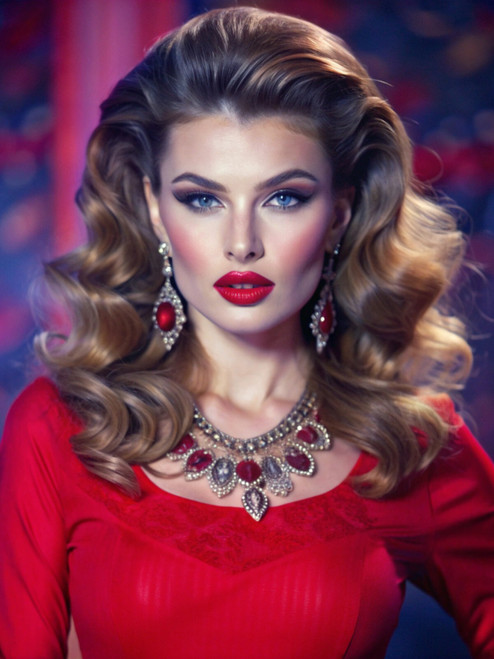 -impressive-hair-style-gorgeous-woman (1) Poster Canvas Movie Film Print A0 A1 A