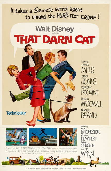 That Darn Cat! (1965)_1 Poster Canvas Movie Film Print A0 A1 A2 A3 A4 A5 A6 Art