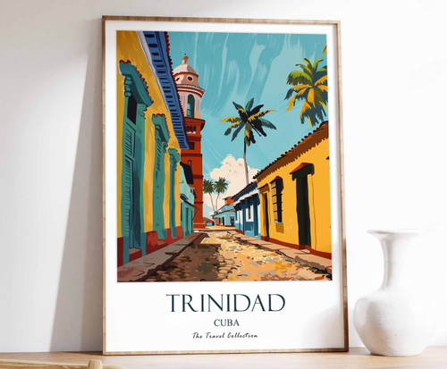 12_Trinidad Poster, Trinidad Travel Print, Cuba Travel Art, Cuba Travel Poster,