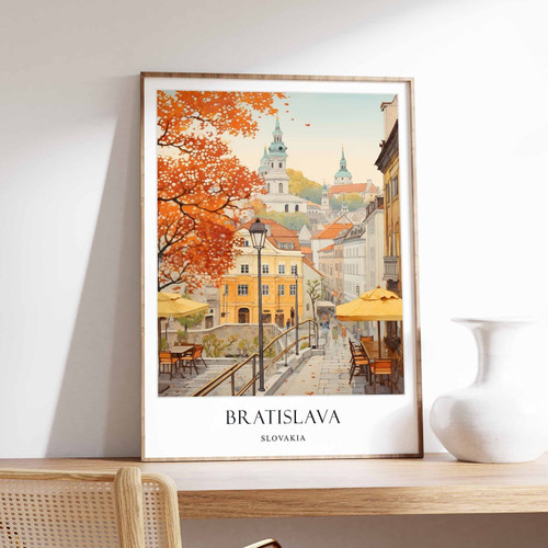 7_Bratislava Poster, Slovakia Poster, Central Europe Poster, Travel Poster, Wall