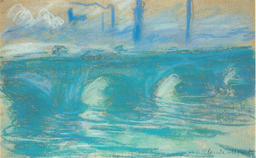 Monet- Waterloo Bridge (3) Poster Canvas Movie Film Print A0 A1 A2 A3 A4 A5 A6 A