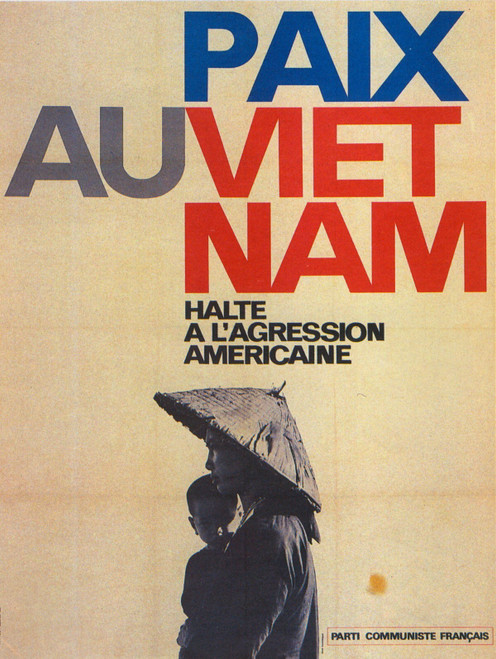 1966 PCF Paix aux VietNam, Post Art Gallery Poster Canvas Print Wall Decoratio