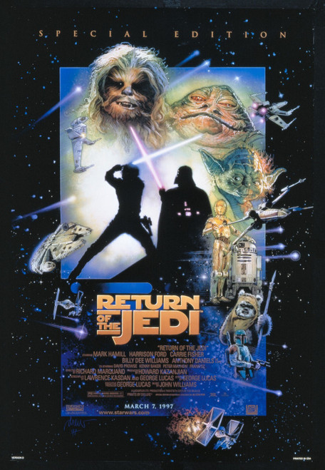Return of the Jedi (1983)_5 Poster Canvas Movie Film Print A0 A1 A2 A3 A4 A5 A6