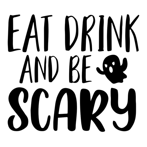 Eat Drink and be Scary Poster Canvas Movie Film Print A0 A1 A2 A3 A4 A5 A6 Art W