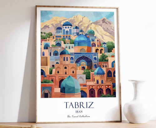 2_Tabriz Print, Tabriz Travel Poster, Middle East Travel Print, Islamic Decor, G