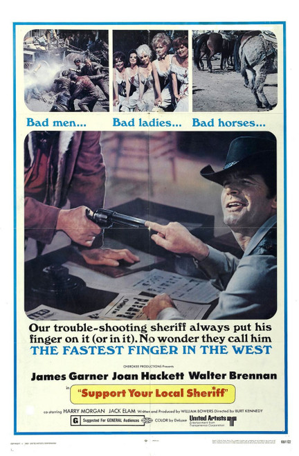 Support Your Local Sheriff! (1969)_0 Poster Canvas Movie Film Print A0 A1 A2 A3