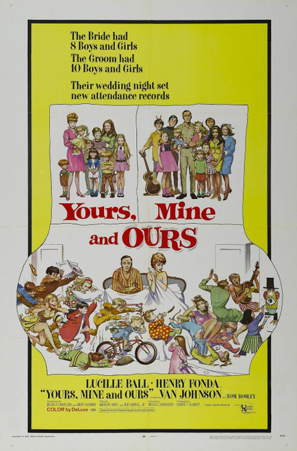 Yours, Mine and Ours (1968)_0 Poster Canvas Movie Film Print A0 A1 A2 A3 A4 A5 A