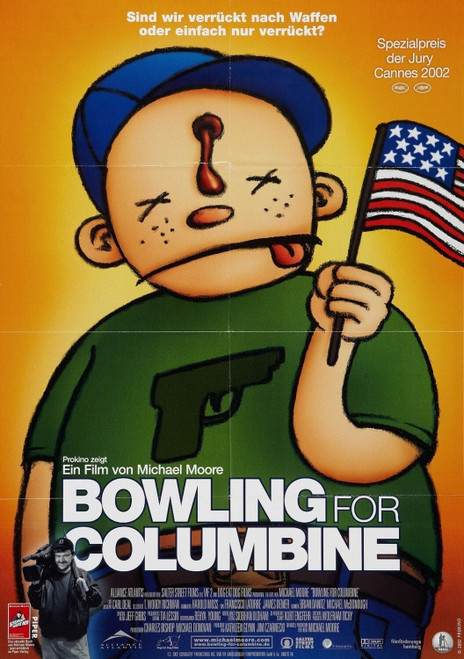 Bowling for Columbine (2002)_4 Movie Film Poster Canvas iconic design