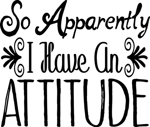 So Apparently I Have An Attitude Poster Canvas Movie Film Print A0 A1 A2 A3 A4 A