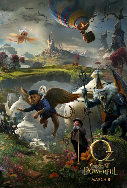 Oz_ The Great and Powerful (2013)_3 Poster Canvas Movie Film Print A0 A1 A2 A3 A