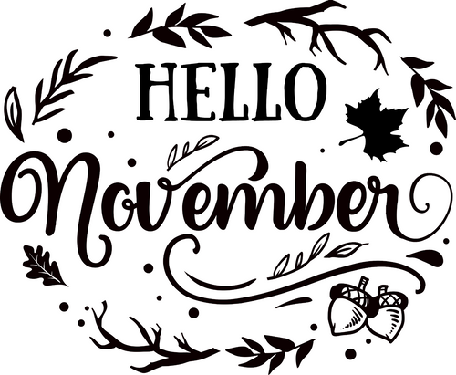 Hello November - frame Poster Canvas Movie Film Print A0 A1 A2 A3 A4 A5 A6 Art