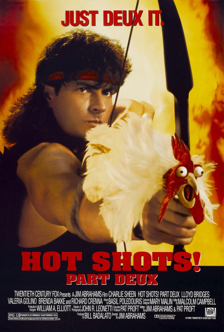 Hot Shots! Part Deux (1993)_2 Movie Film Poster Canvas iconic design