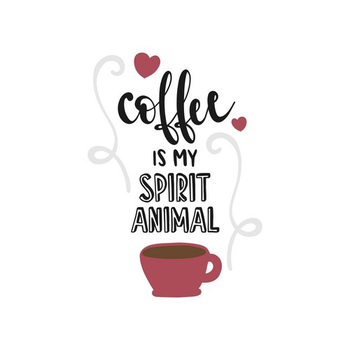 Coffee_is_spirit_animal_5907 (2) Poster Canvas Movie Film Print A0 A1 A2 A3 A4 A