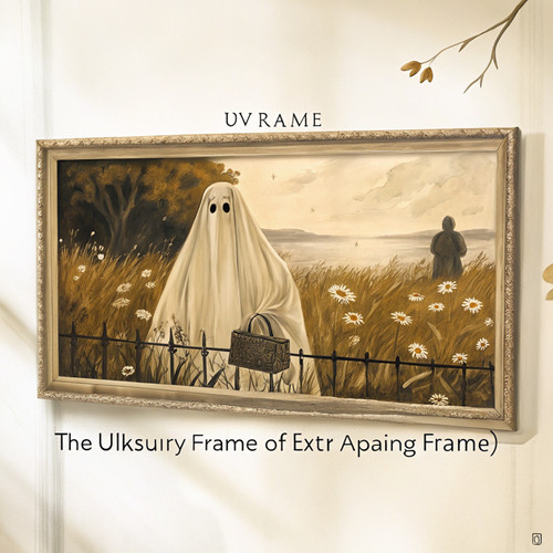 Samsung Frame TV Vintage ghost Artwork Instant Download - Whimsigoth ghost TV do