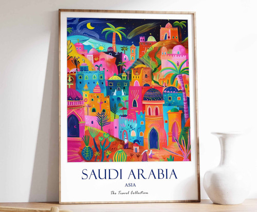 7_Saudi Arabia Print, Saudi Arabia Travel Poster, Saudi Arabia Poster, Islamic D