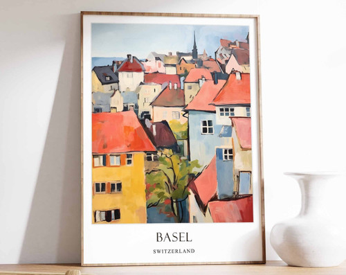 1_Basel Poster, Switzerland Poster, Travel Poster, Wall Art, Home Decor, Europea