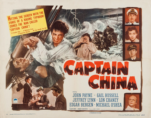 Captain China (1950)_4 Movie Film Poster Canvas iconic design