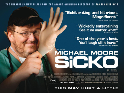 Sicko (2007)_3 Poster Canvas Movie Film Print A0 A1 A2 A3 A4 A5 A6 Art Wall Deco