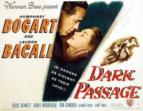 Dark Passage (1947)_1 Movie Film Poster Canvas iconic design Dark Passage (1947)_1 Movie Film Poster Canvas iconic design