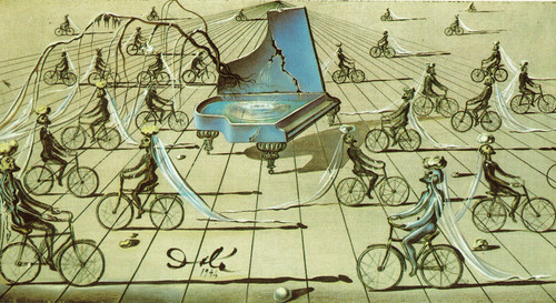 Salvador Dali - Colloque sentimental study 1944 Poster Canvas Movie Film Print A