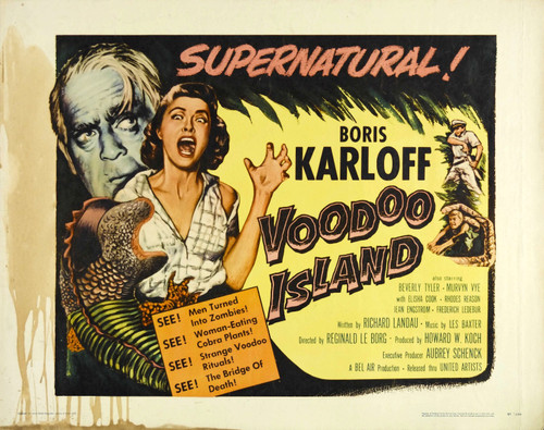 Voodoo Island 02 Poster Canvas Movie Film Print A0 A1 A2 A3 A4 A5 A6 Art Wall De
