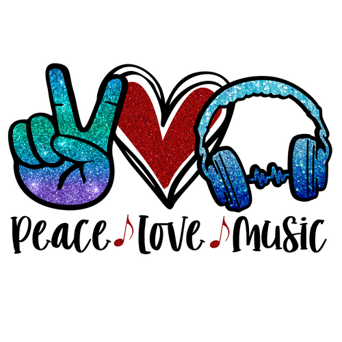 Peace Love Music Poster Canvas Movie Film Print A0 A1 A2 A3 A4 A5 A6 Art Wall De