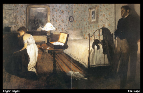 edgar-degas---the-rape_11018669625_o(1) Poster Canvas Print Art Painting Decor R