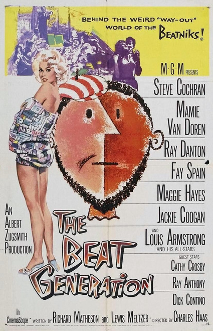 The Beat Generation (1959)_1 Poster Canvas Movie Film Print A0 A1 A2 A3 A4 A5 A6