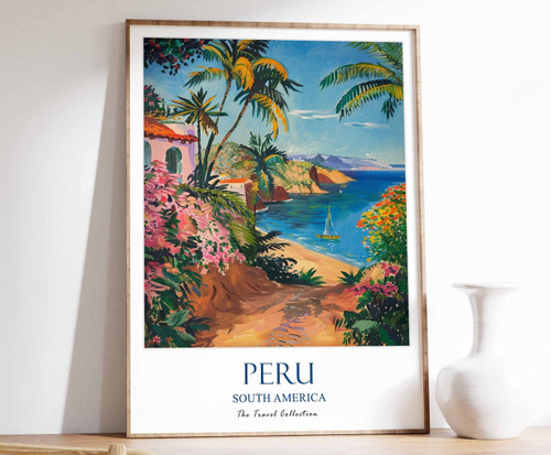 6_Peru Travel Poster, Peru Print, South America Travel Art, South American Wall