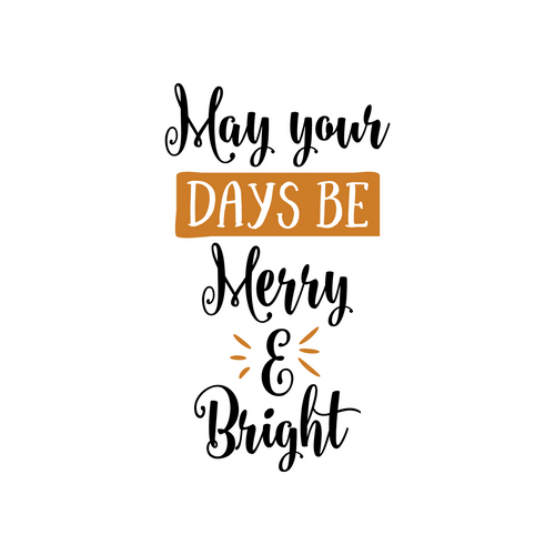 May Your Days Be Merry And Bright Poster Canvas Movie Film Print A0 A1 A2 A3 A4